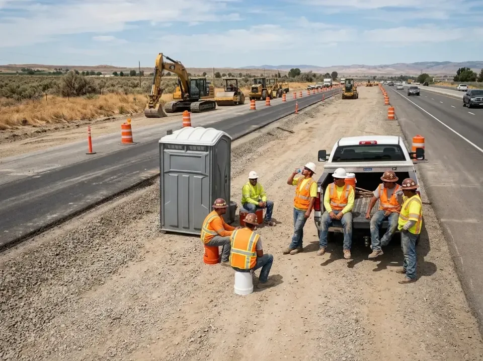 highway-road-construction-crew-007 — frequently asked questions, Porta Potty and Restroom Rentals in Parker, CO